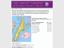 Tablet Screenshot of cebuairporttransfer.com